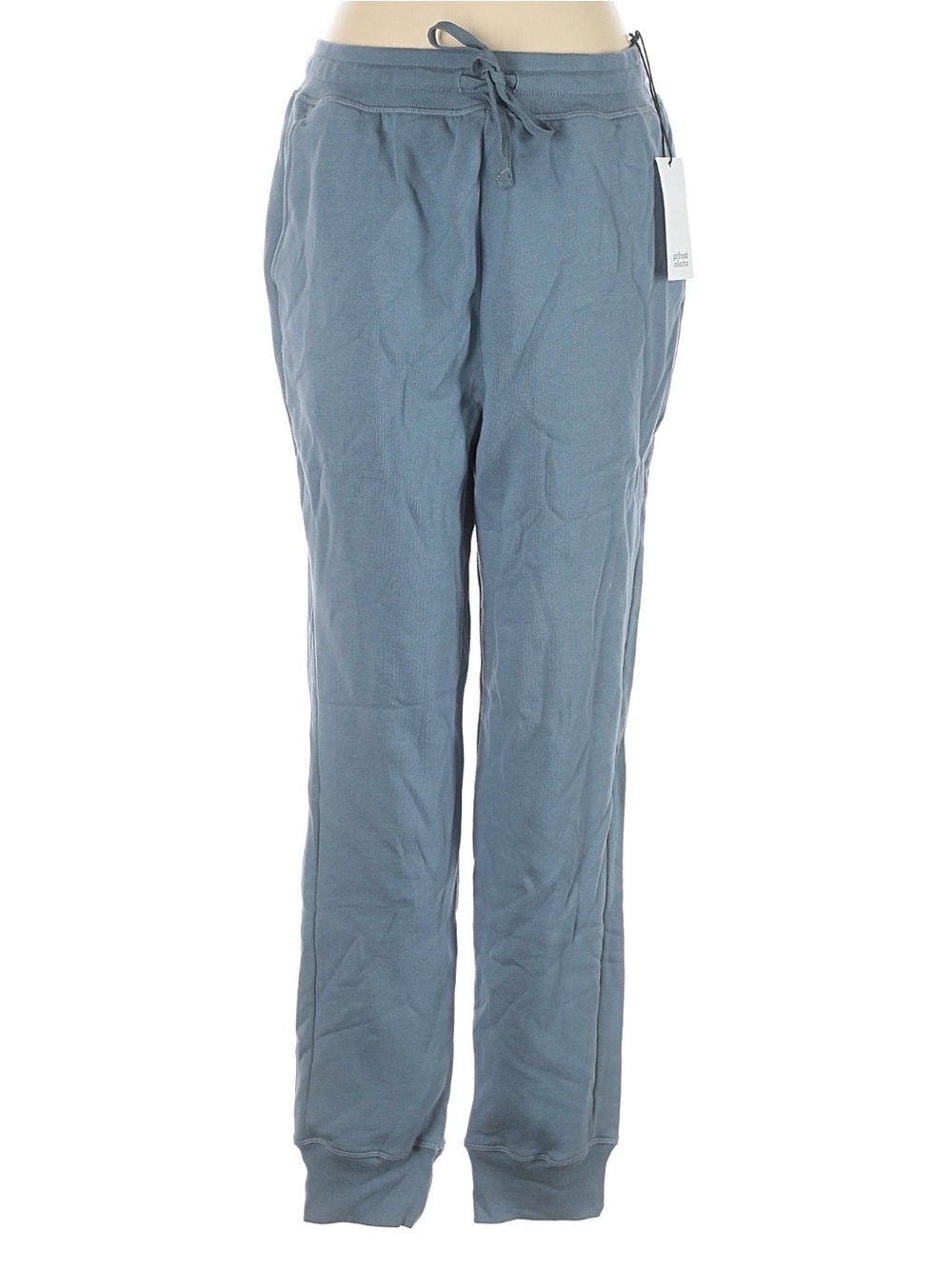 girlfriend collective Slate Blue Drawstring Track Pants